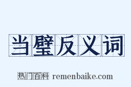 当璧反义词是什么意思的图片